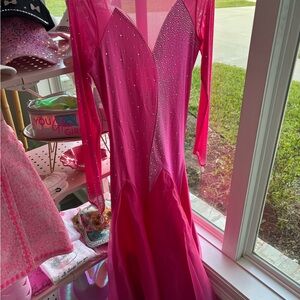 Stunning Pink Rhinestone Dress